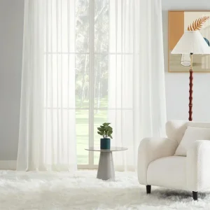 Tala - Vlamvertragende Semi-transparante Gordijnen Zachte Kap