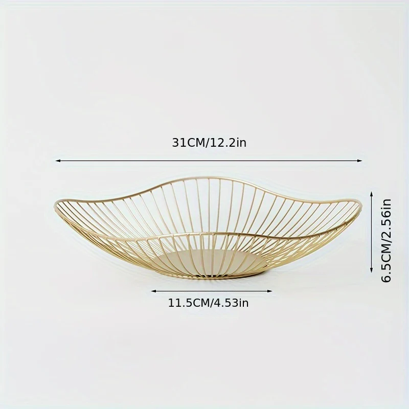 MetalServe - Elegante Metalen Fruitkom voor Woonkamer & Huisdecoratie - Afbeelding 7