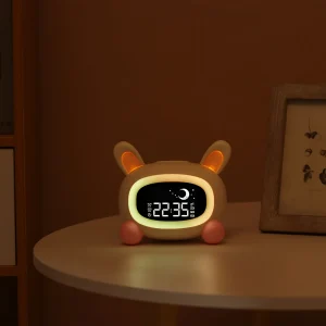 BunnyTime - Schattige Slaaptraining Wekker met Muziek en Nachtlampje