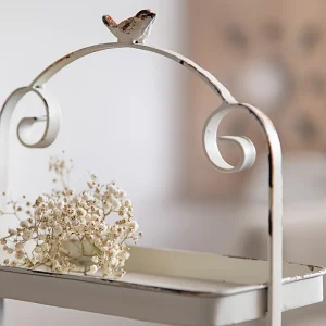 IronTray - Klassieke Gietijzeren Dubbel Gelaagde Schaal | Vintage Serveerschaal voor Decor