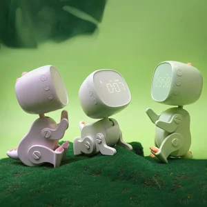 TimeDino - Slimme Cartoon Wekker met USB-Oplaadpoort