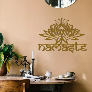 LotusDecor - IJzeren Lotus Bloem Wandkunst