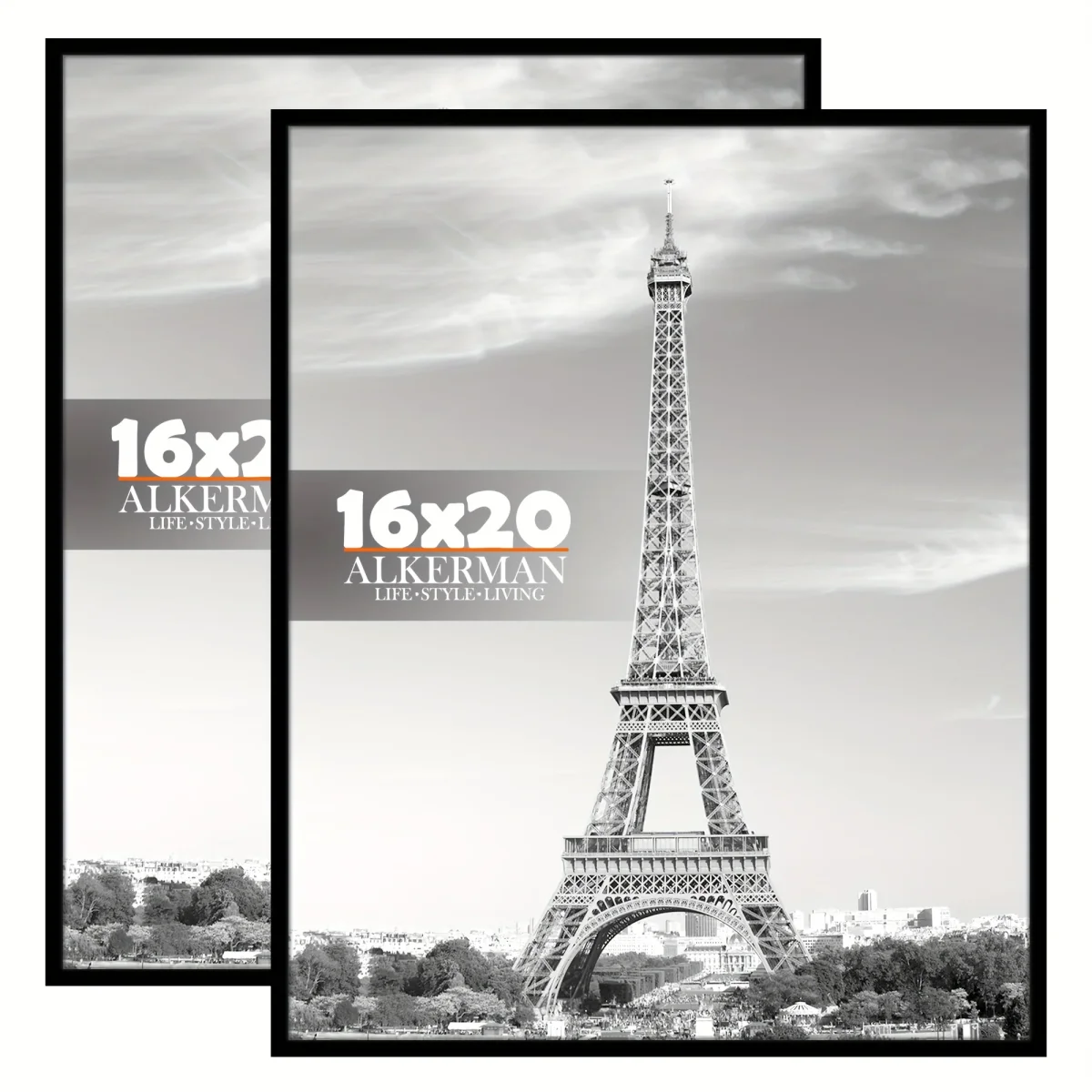 2 Stuks Klassieke Zwarte Fotolijsten met Bescherming - Muurbevestiging voor Posters, Afbeeldingen en Kunstwerken, Ideaal voor Thuis en Kantoor - Afbeelding 7