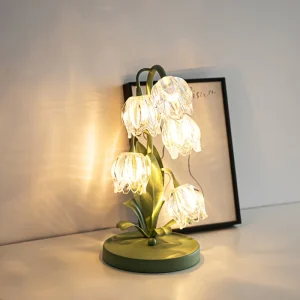 BellBloom - Elegante Bellflower LED Tafellamp