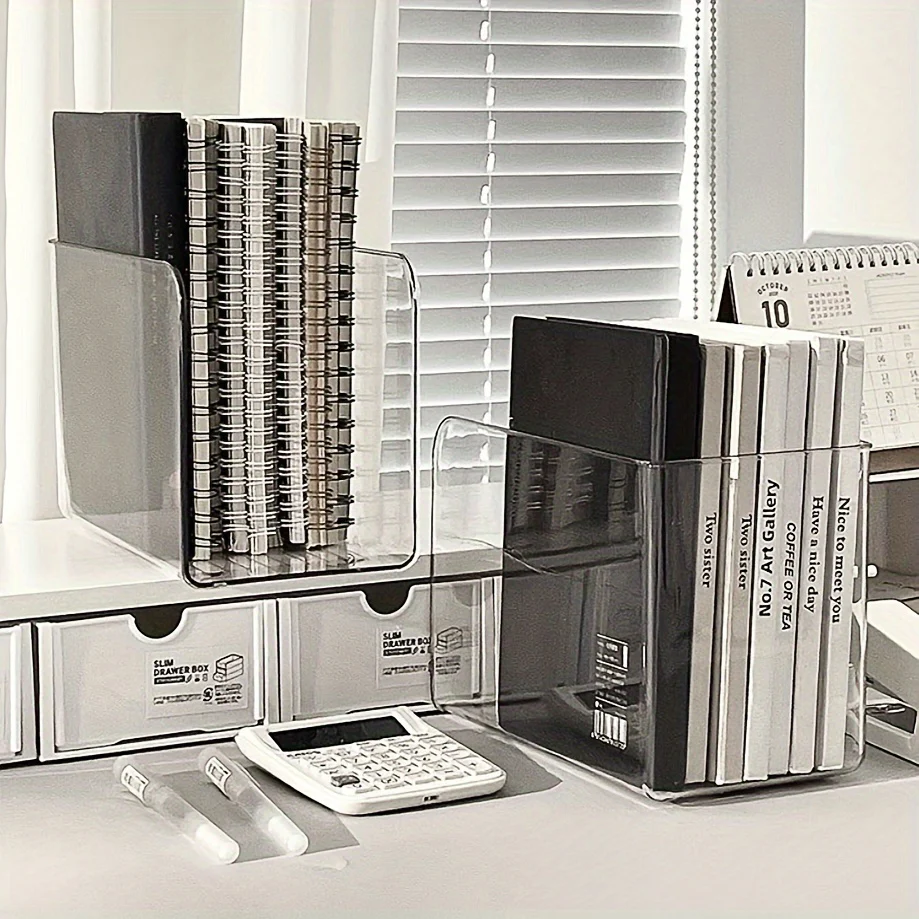 ClearStand - Heldere Acryl U-vormige Boekenstandaards voor Thuis- en Kantooropslag - Afbeelding 4