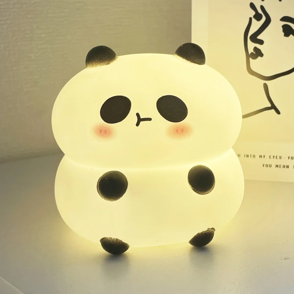 PandaGlow - Aziatisch-geïnspireerd Panda Nachtlampje met LED-verlichting - Afbeelding 6
