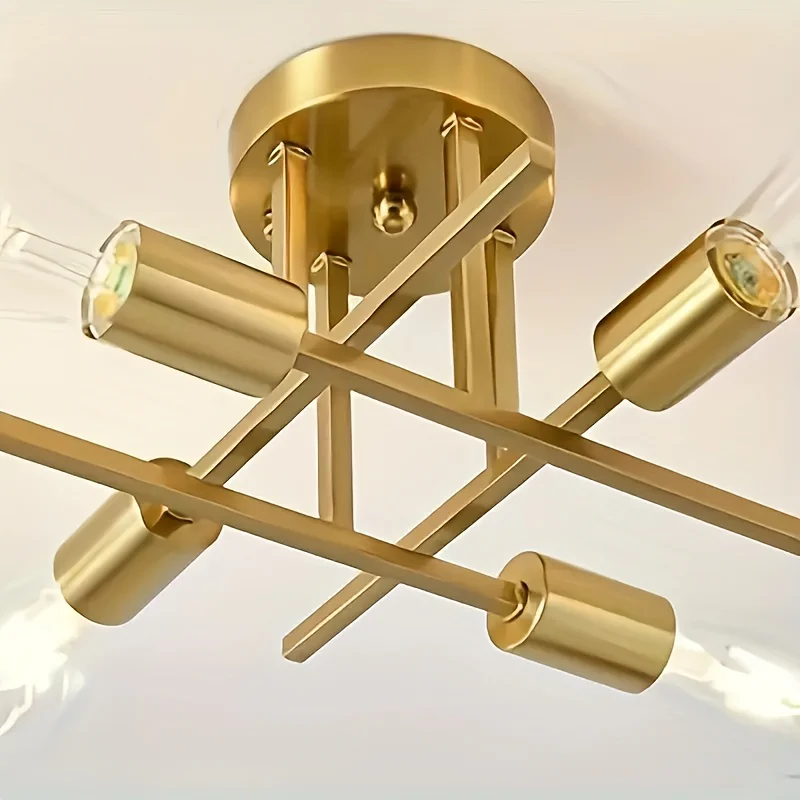 SatelliteLight - Zwarte IJzeren Moderne Plafondlamp met Industriële Stijl - Afbeelding 8