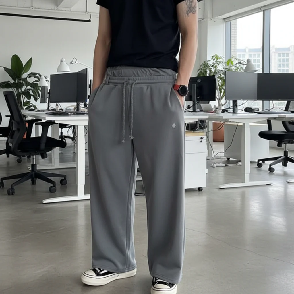 Joggingbroek Unisex Baggy Zachte Sweatpants Comfortabele Pasvorm - Afbeelding 3