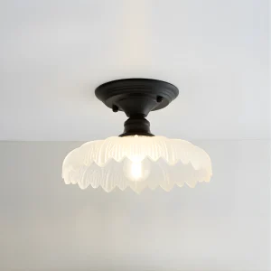 Elegante Zwart/Gouden Plafondlamp met Kristallen