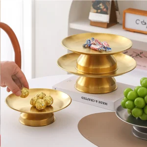 SteelTray - Roestvrijstalen Hoog Dienblad | Voor Fruit, Gebak & Snacks