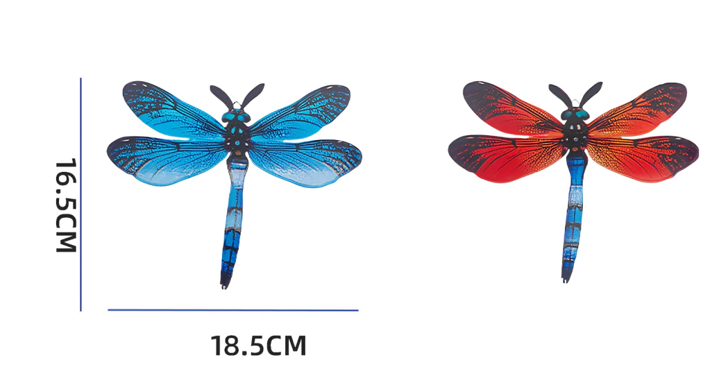 1/2 stuks Levendige Metalen Libelle Muurkunst - Artistieke Buiten Decoratie voor Tuinen, Huizen & Evenementen - Duurzaam, Veelzijdig & In Het Oog Springend - Een Perfect Cadeau-idee voor Elke Gelegenheid - Afbeelding 3