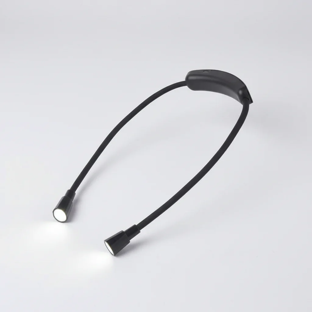 LED Neklamp USB Oplaadbaar Flexibel Dimbaar Leeslamp