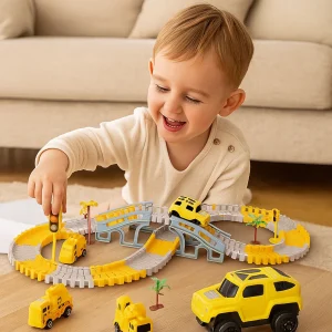 Autorennbahn Speelgoed RacebaanSet Bouwvoertuigen Kinderen