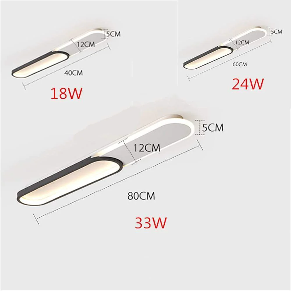 2 Rectangle Flush Mount Ceiling Light Minimalist LED Light - Afbeelding 6