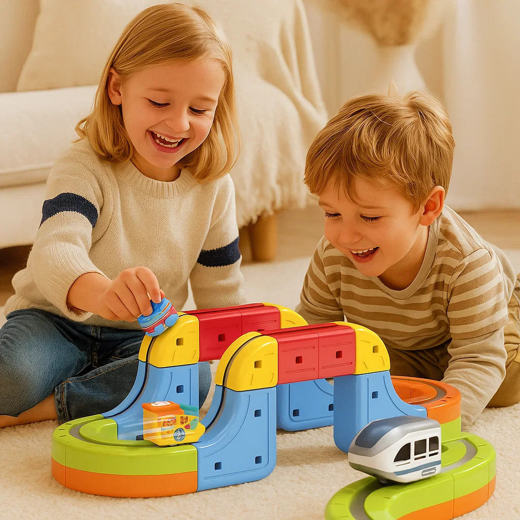 Magisch Bouwset Treinbaan Creatieve Speelset Magnetisch Voertuig - Afbeelding 3