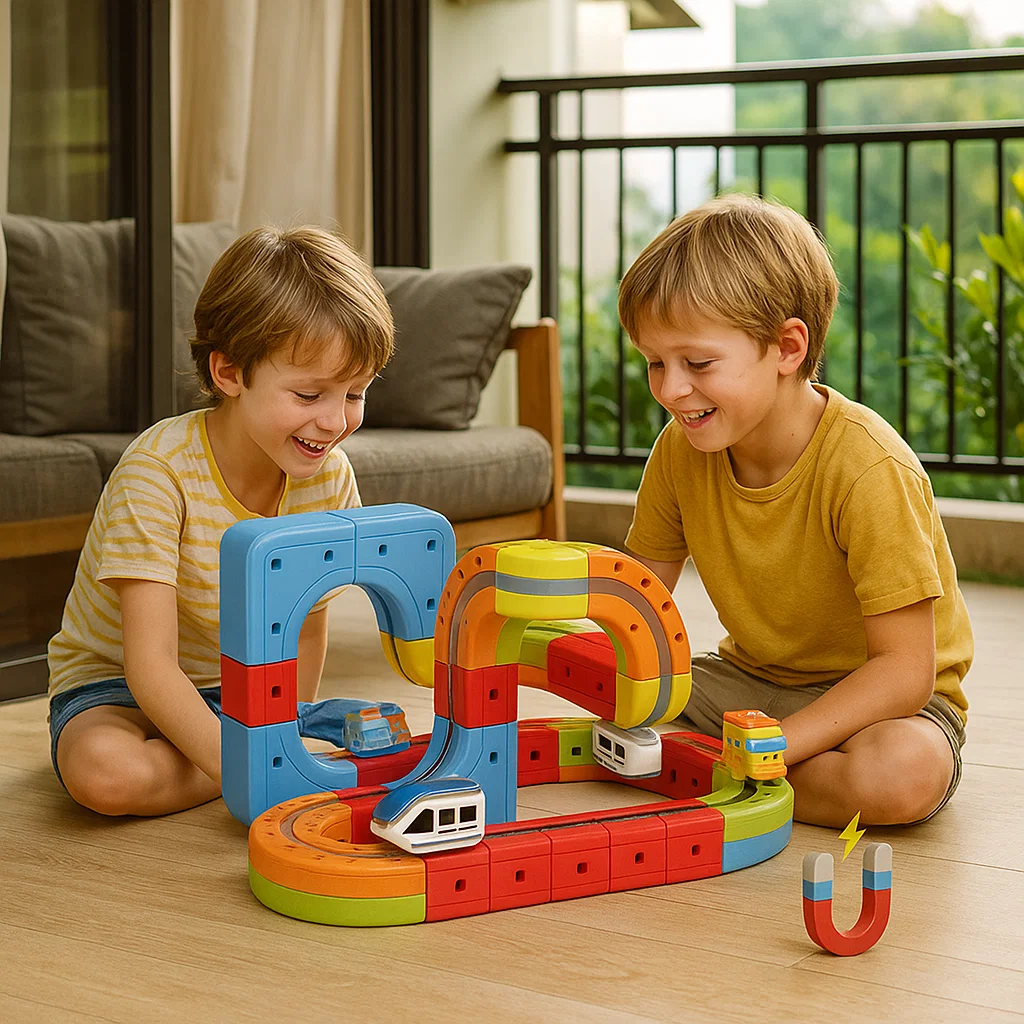 Magisch Bouwset Treinbaan Creatieve Speelset Magnetisch Voertuig - Afbeelding 5